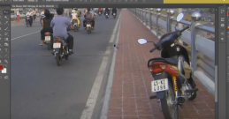 Bài 8: Xóa đối tượng tạo background dùng pen tool.