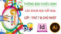 Chiêu sinh các lớp đồ hoạ  học thứ 7 và chủ nhật