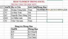 Hàm VALUE, VLOOKUP, HLOOKUP