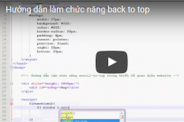 Hướng dẫn làm chức năng back to top