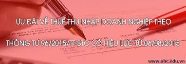 Hướng dẫn thực hiện ưu đãi thuế thu nhập doanh nghiệp