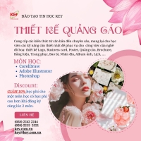 KHAI GIẢNG KHÓA HỌC HÈ HỌA VIÊN THIẾT KẾ ĐỒ HỌA QUẢNG CÁO TẠI TIN HỌC KEY