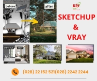 KHÁM PHÁ “BÍ KÍP” DỰNG HÌNH 3D CHUYÊN NGHIỆP — SketchUp & Vray tại Tin học KEY