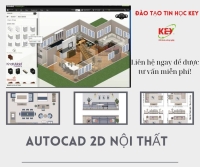 Khám Phá Khóa Học AutoCAD 2D Nội Thất Tại Tin học KEY 