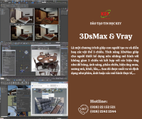 KHÓA HỌC DỰNG HÌNH 3DSMAX VÀ VRAY UY TÍN - CHẤT LƯỢNG TẠI TP.HCM