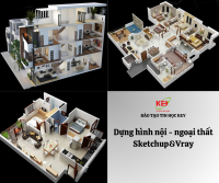 KHÓA HỌC DỰNG HÌNH SKETCHUP VÀ VRAY 
