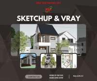 Khóa Học SketchUp & V-Ray Tại Tin Học KEY – Học Thiết Kế 3D Từ Cơ Bản Đến Chuyên Nghiệp