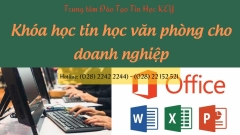 KHÓA HỌC TIN HỌC VĂN PHÒNG CHO DOANH NGHIỆP TẠI HỒ CHÍ MINH