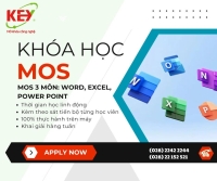KHÓA HỌC TIN HỌC VĂN PHÒNG CHUẨN QUỐC TẾ MOS CÙNG KEY