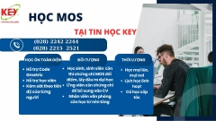KHÓA HỌC TIN HỌC VĂN PHÒNG CHUẨN QUỐC TẾ MOS – HỌC VÀ LUYỆN THI CHỨNG CHỈ MOS TẠI TIN HỌC KEY