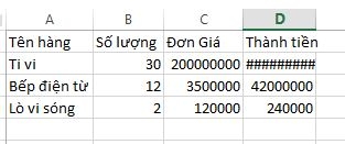 Lỗi thường gặp trên Excel và cách khắc phục