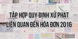 Quy định mới về thuế, phí, hóa đơn có hiệu lực từ 01/8/2016