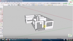 Sketchup thiết kế biệt thự - Bài 4: Dựng cửa đi và cửa sổ (tt)