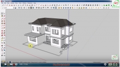 Sketchup thiết kế biệt thự - Bài 6: Dựng cầu thang