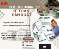 Trở Thành Kế Toán Chuyên Nghiệp Cho Doanh Nghiệp Sản Xuất Cùng Trung Tâm KEY AS