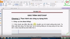 Tự học sketchup từ cơ bản đến nâng cao phần 1