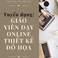 Tuyển Giáo viên dạy online Thiết kế đồ hoạ ca tối