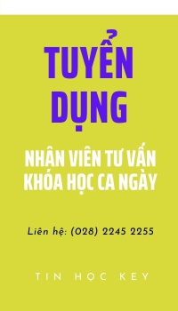 TUYỂN NHÂN VIÊN TƯ VẤN CA NGÀY TẠI QUẬN 12