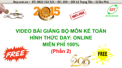 Video bài giảng lớp kế toán online miễn phí 2