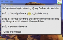 Hướng dẫn gắn jQuery Bxslider vào Website