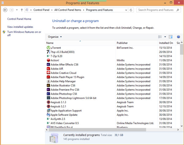 Khắc phục lỗi Full Disk 100% trên Windows 8.1